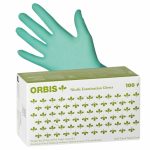 Orbis Hanskar Green Examination glove L