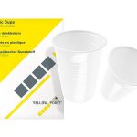 Plastglös hvít 100 stk ADT