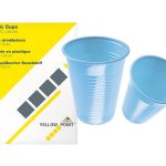 Plastglös ljós blá 100 stk ADT