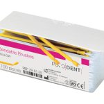 Bendable brushes yellow 100 pcs.