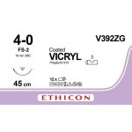 Vicryl 4-0 needle FS-2 45 cm purple