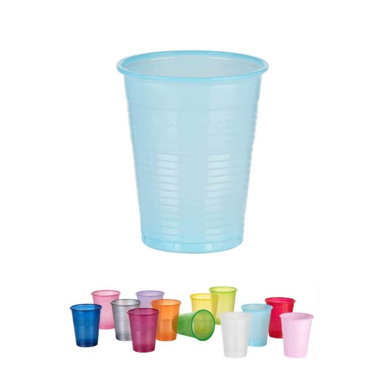 Plastglös Orbis 180 ml ljós blá – Mánafoss