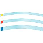 Transp. strips curved 6 mm 695