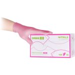 Orbis hanskar nitrile M - pink 150 stk.